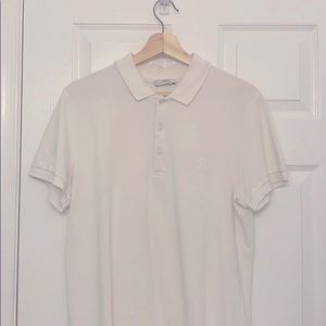 White authentic Versace polo shirt